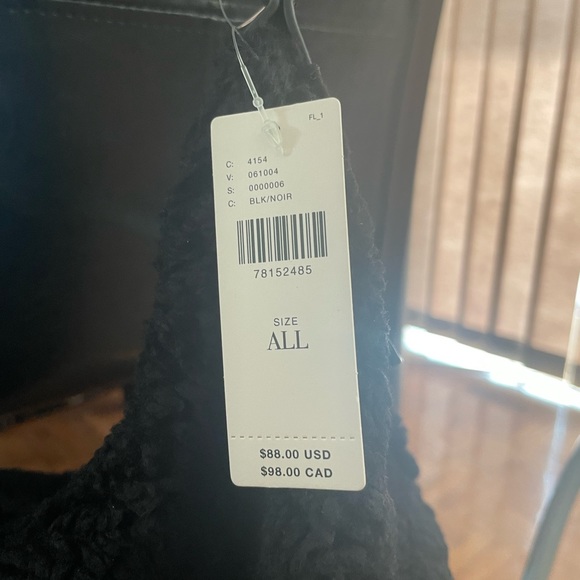 NWT Anthropologie Jules Kae Zola Sherpa Crossbody Bag Black NEW - Picture 4 of 6